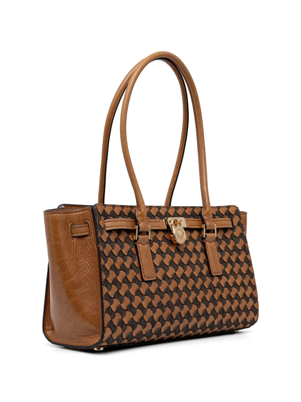 Michael Kors Leren schoudertas Beige