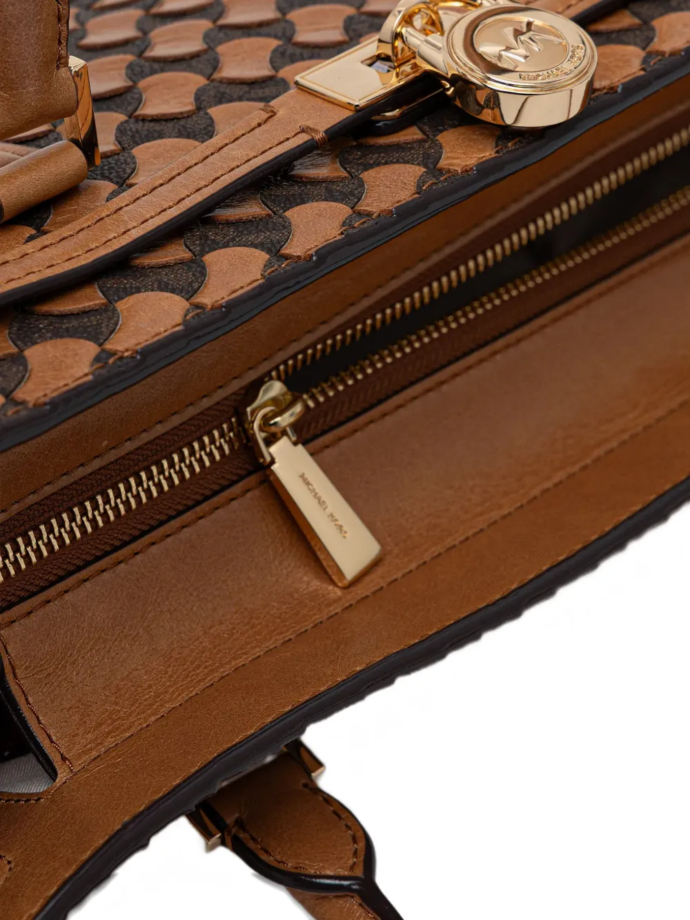 Michael Kors Leren schoudertas Beige