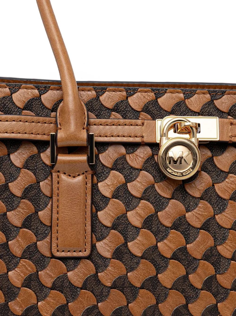 Michael Kors Leren schoudertas Beige