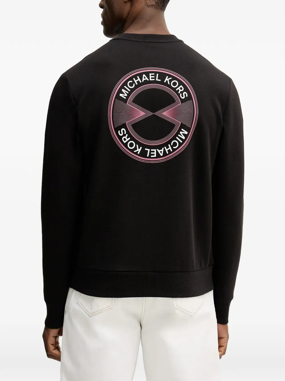 Michael Kors Sweater met grafische logoprint Zwart