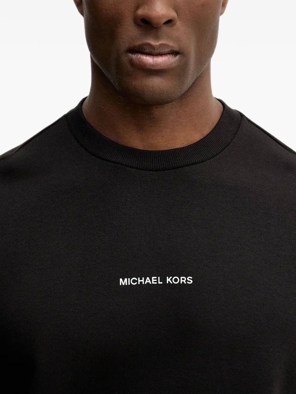 Michael Kors Sweater met grafische logoprint Zwart