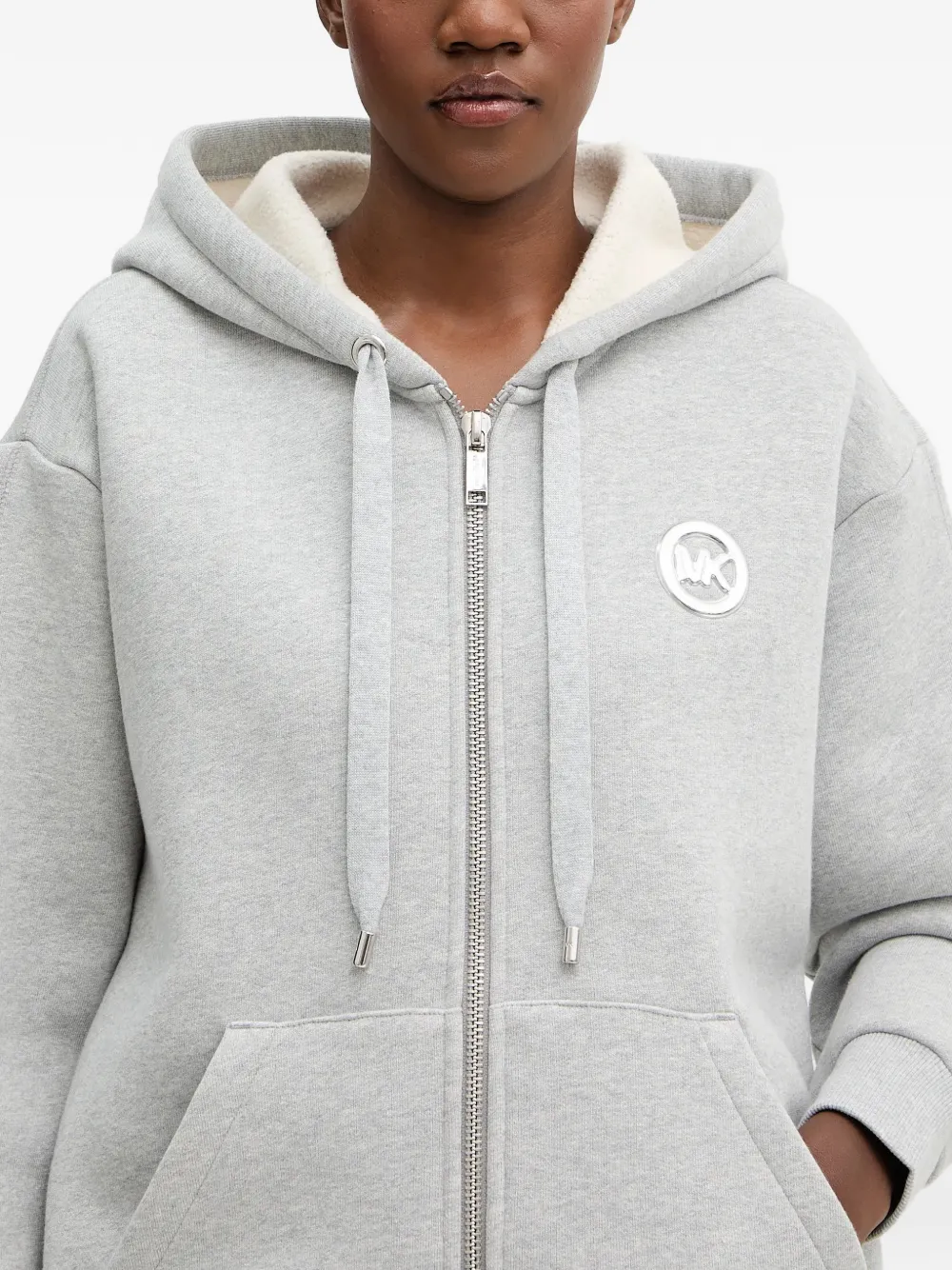 Michael Kors Hoodie met rits Grijs