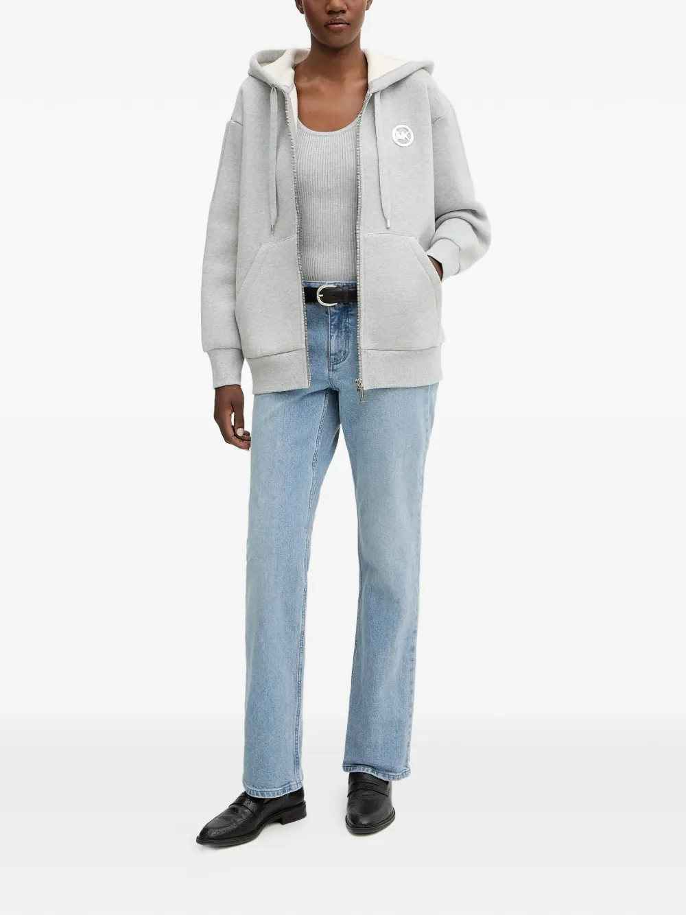 Michael Kors Hoodie met rits Grijs