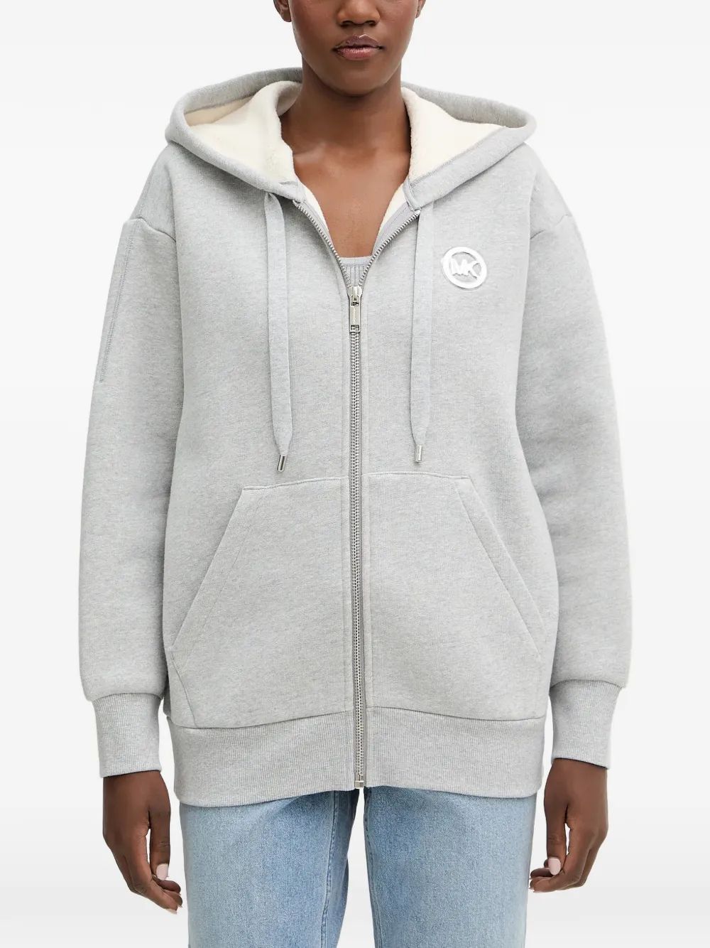 Michael Michael Kors Large zip hoodie - Grigio