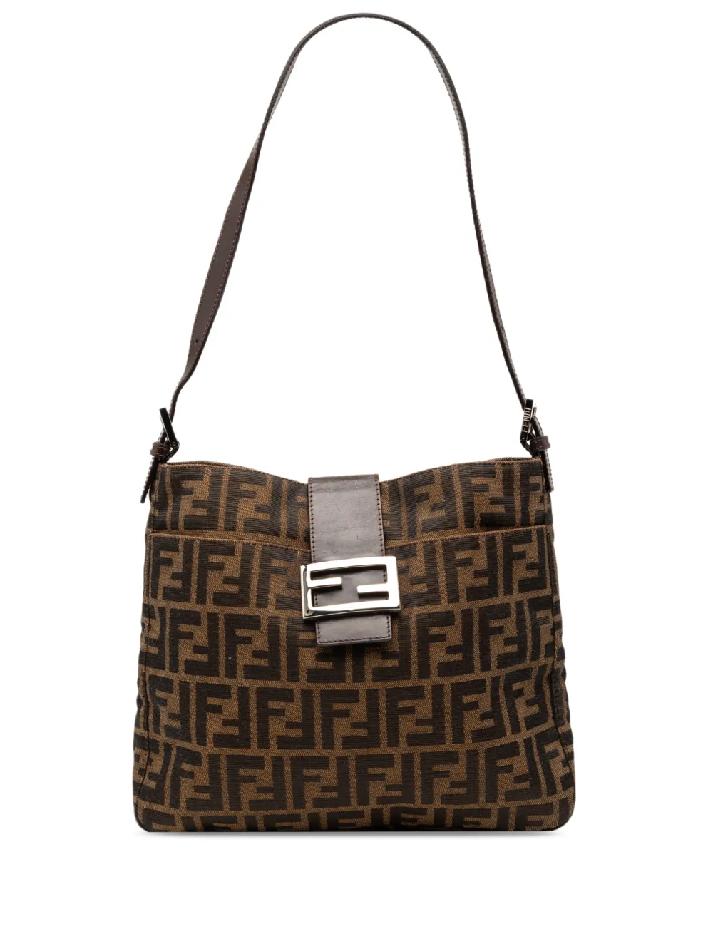 Fendi Pre-Owned 2000-2010 Zucca Canvas shoulder bag - Marrone