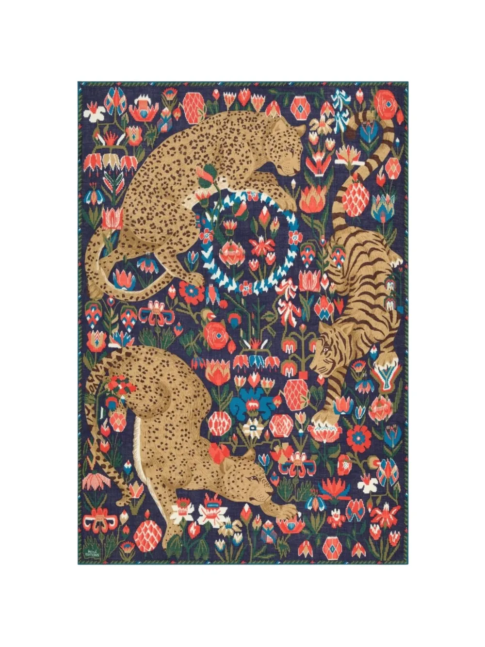 Inoui Editions graphic-print scarf - Blu