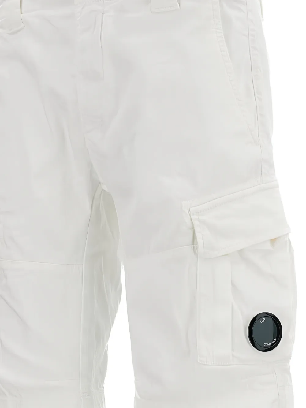 C.P. Company Cargo shorts met riemlussen Wit