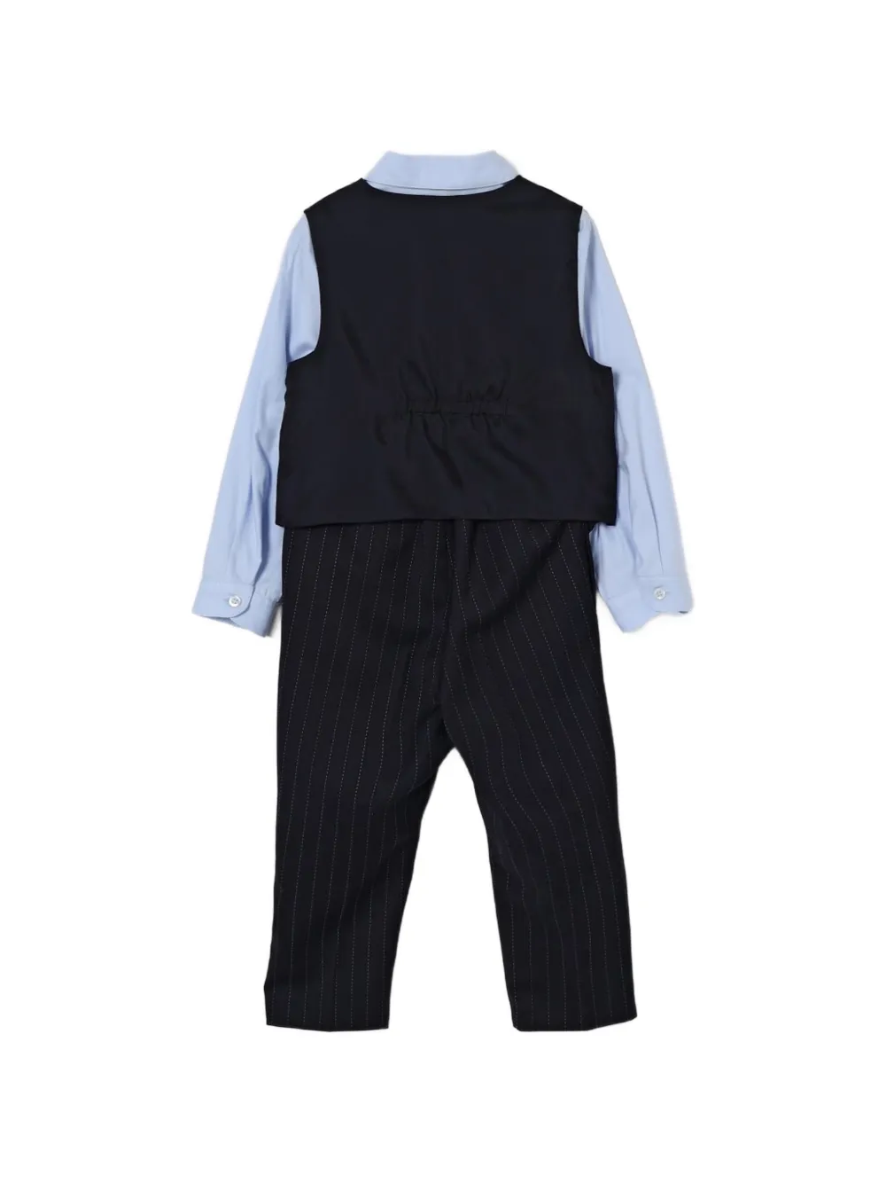 Emporio Armani Kids Babypakje met krijtstreep Blauw