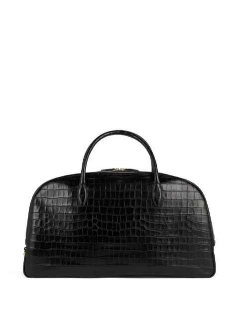 TOTEME croco-embossed Traveler bag