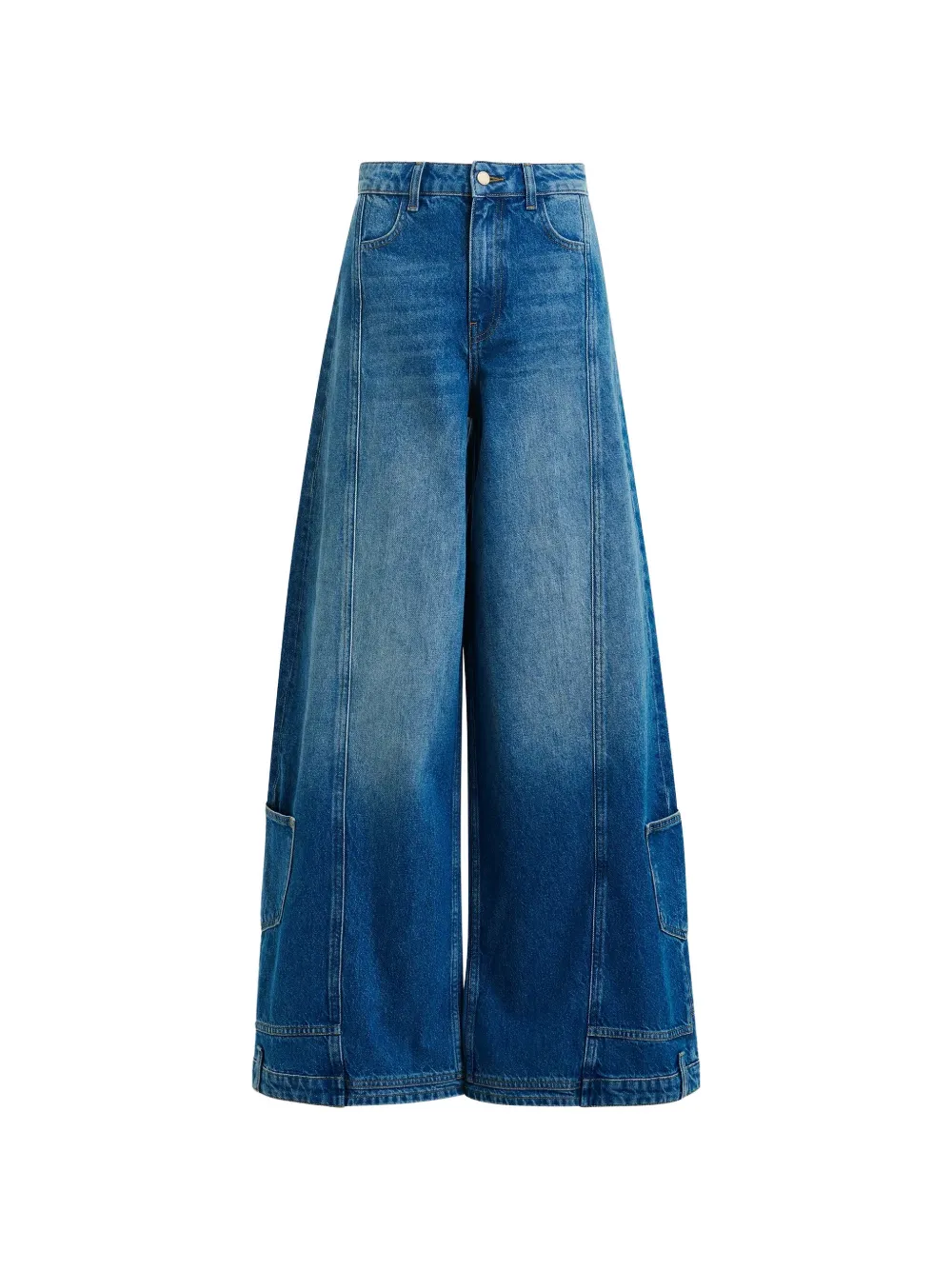 Essentiel Antwerp flap pocket flared jeans - Blu