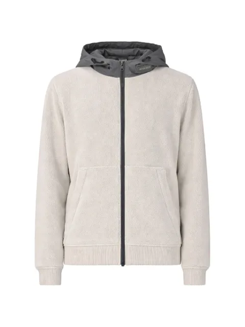 Woolrich panelled zip-up hoodie