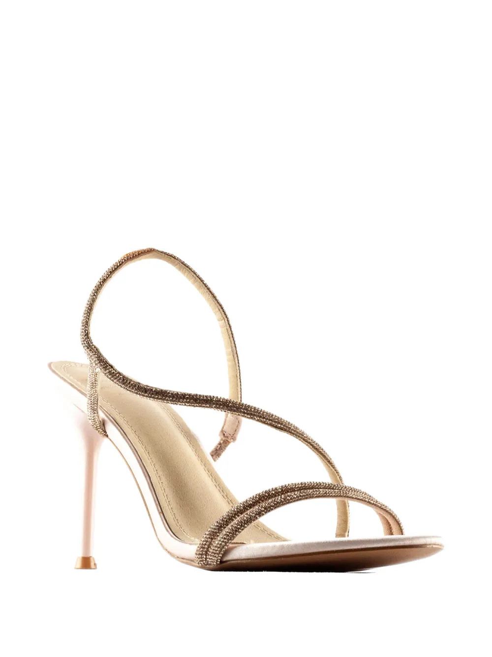  Twenty Fourhaitch Flamenco Embellished Strappy Sandals - Neutrals 