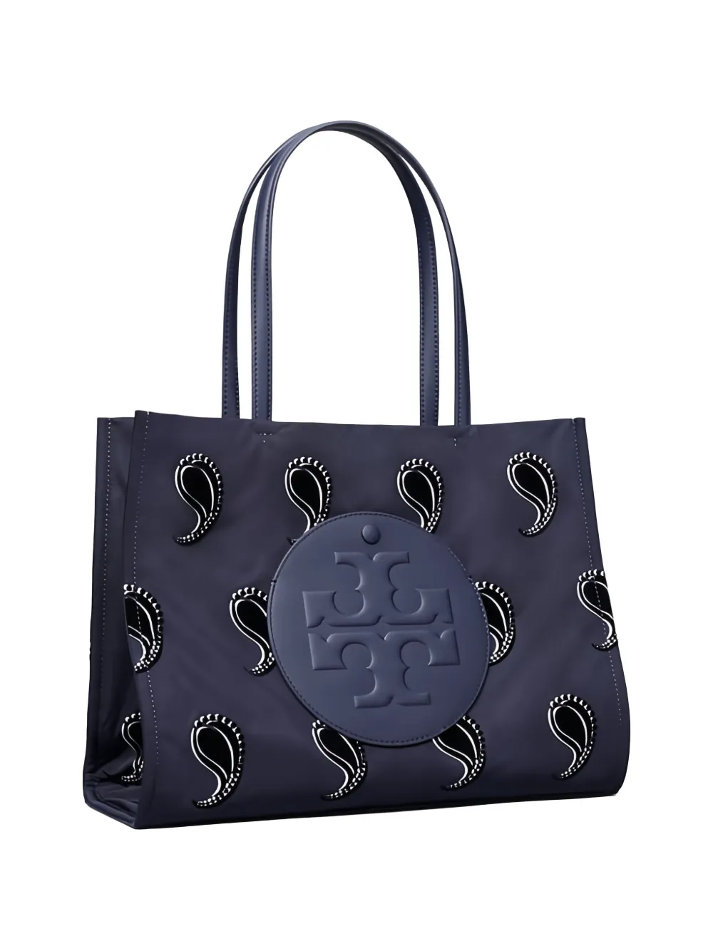 Tory Burch Ella kleine shopper met print Blauw
