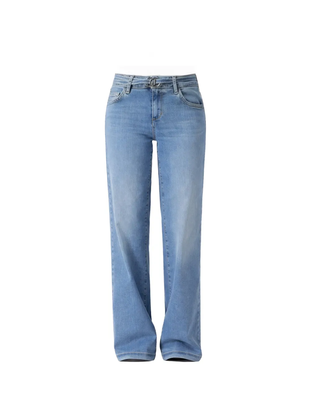 LIU JO flared buckle jeans - Blau