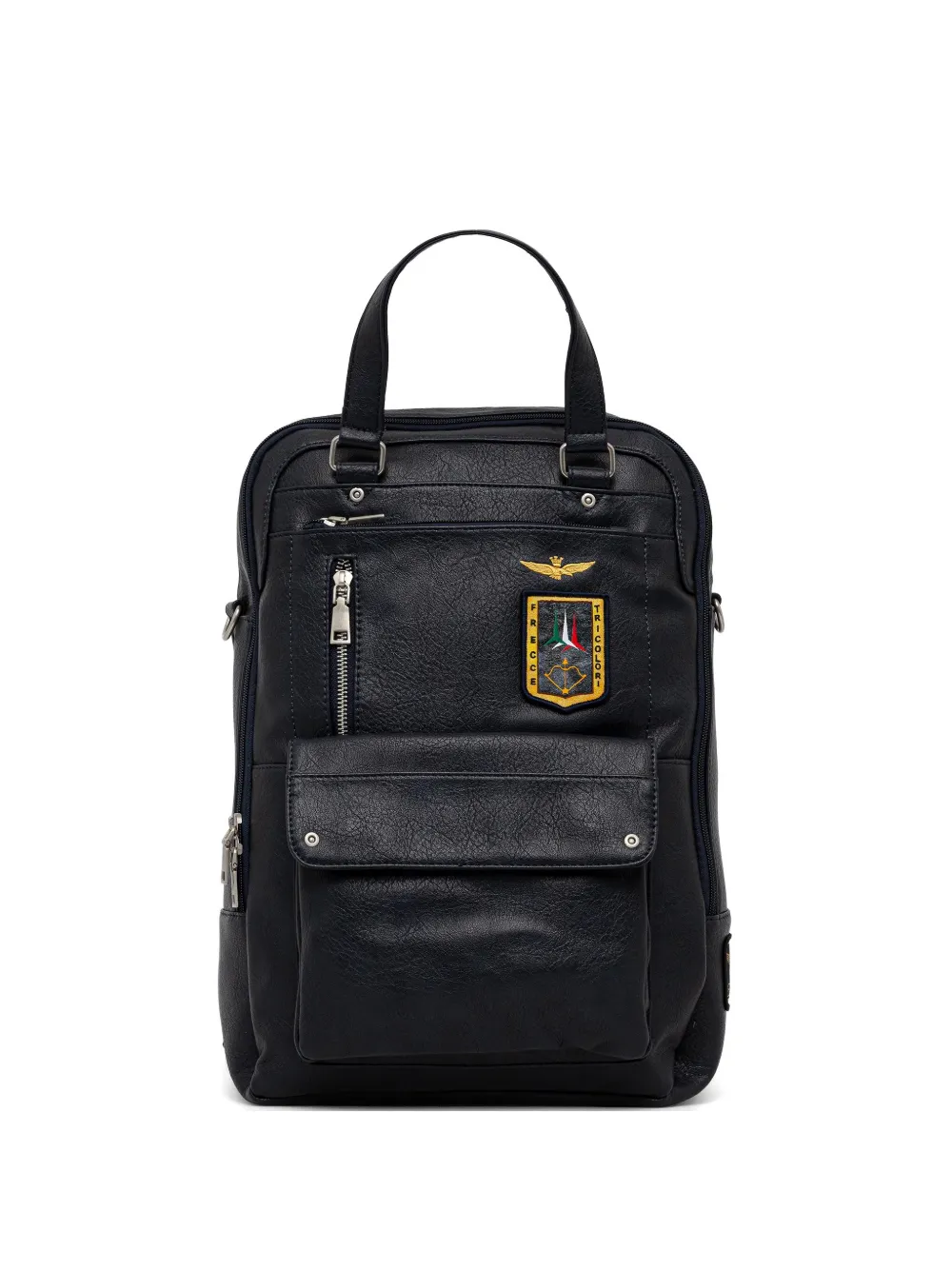 Aeronautica Militare top-handle patch-detail backpack - Nero