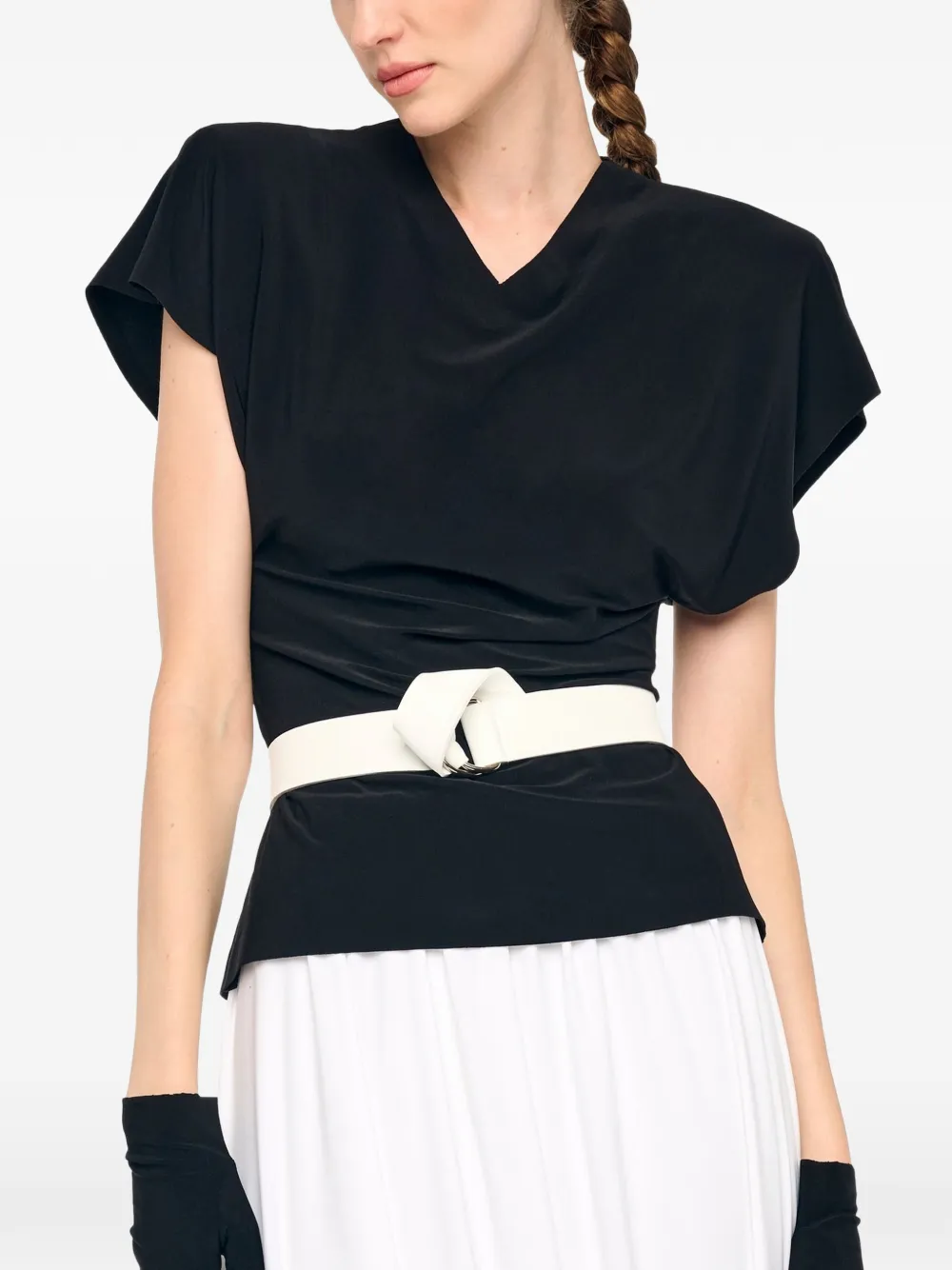 Norma Kamali knot belt - Bianco