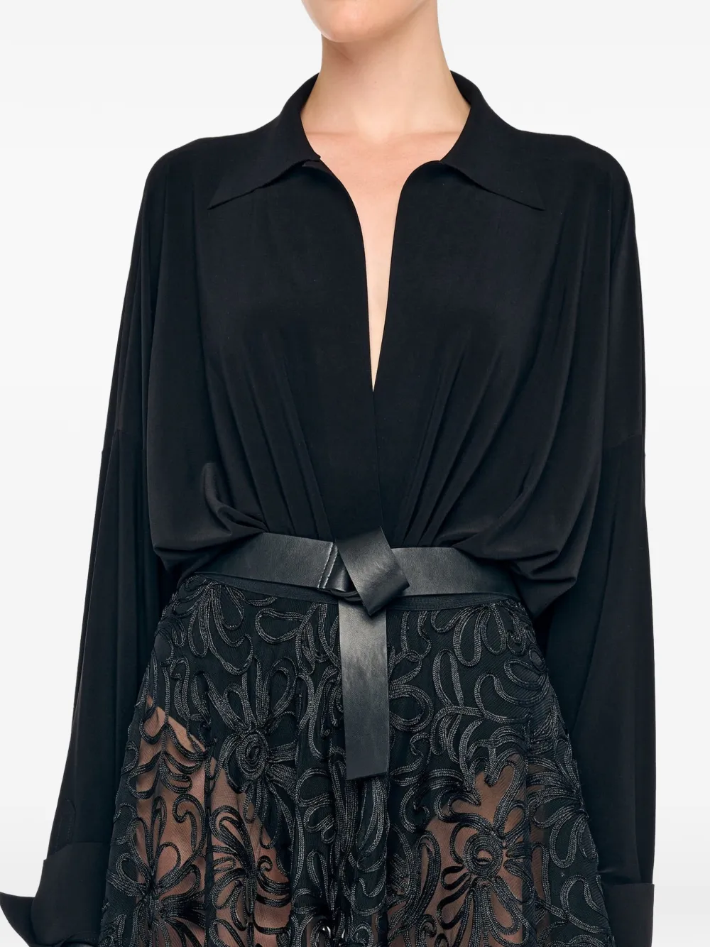 Norma Kamali knot belt - Nero