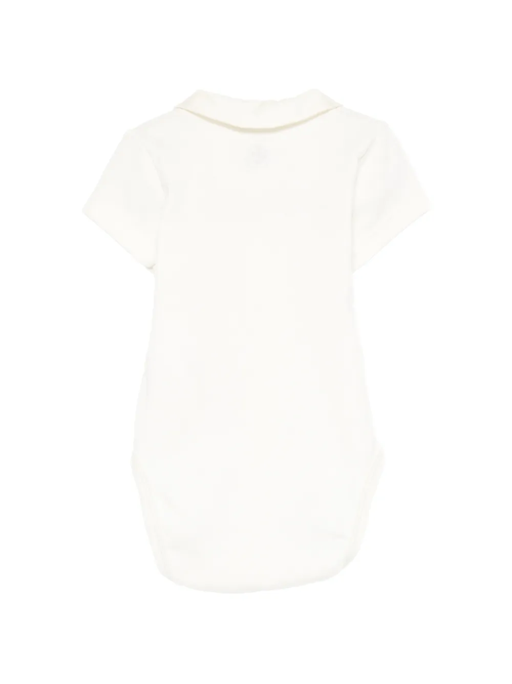  Petit Bateau Collared Strawberry Bodysuit - White 