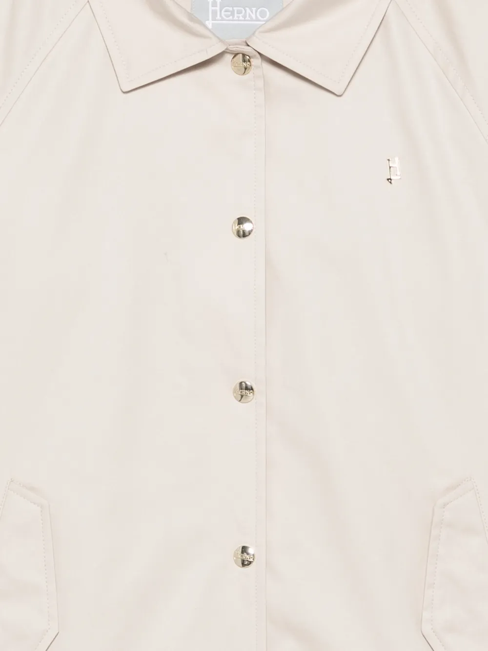  Herno Kids Snap-button Coat - Neutrals 