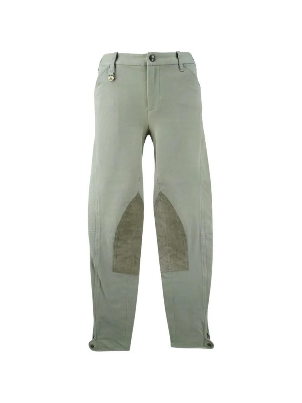 Polo Ralph Lauren Vintage Riding leather-patches trousers - Verde