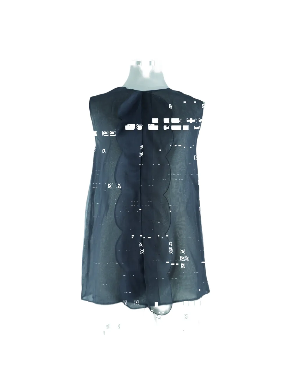 Chloé Vintage see-through top - Blu