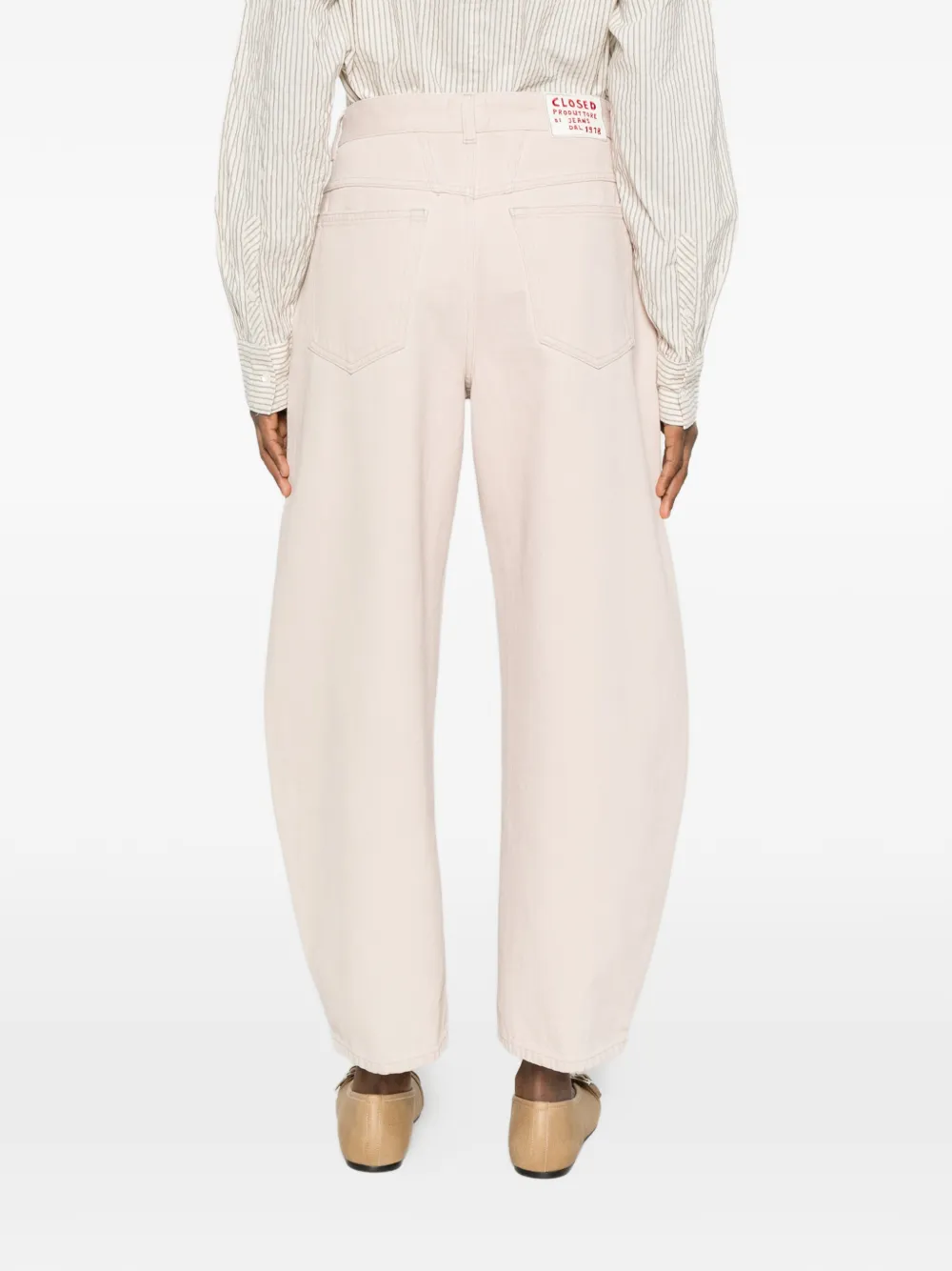 Closed Jazzie jeans met toelopende pijpen Beige