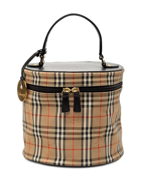 Burberry Pre-Owned 2000-2017 Haymarket Check Canvas vanity bag