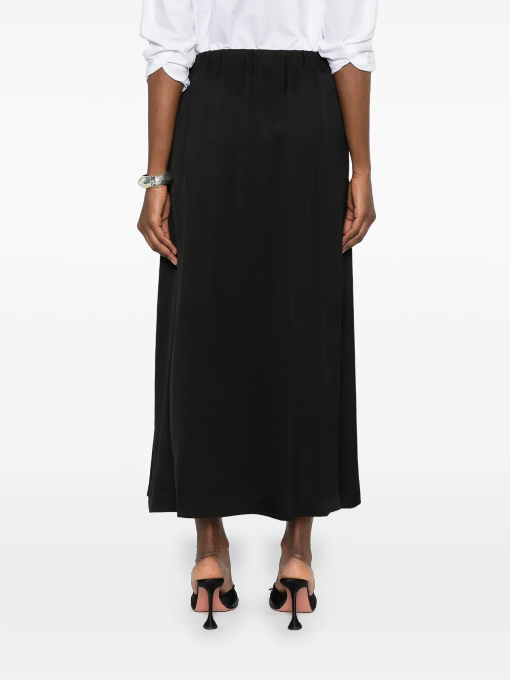 Idonea Gathered Midi Skirt