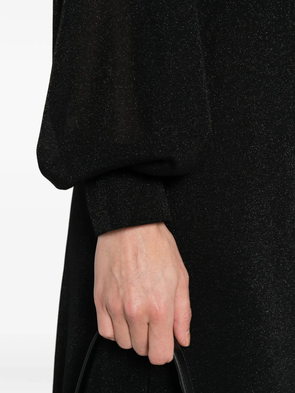 Drykorn Midi-jurk met lange mouwen Zwart