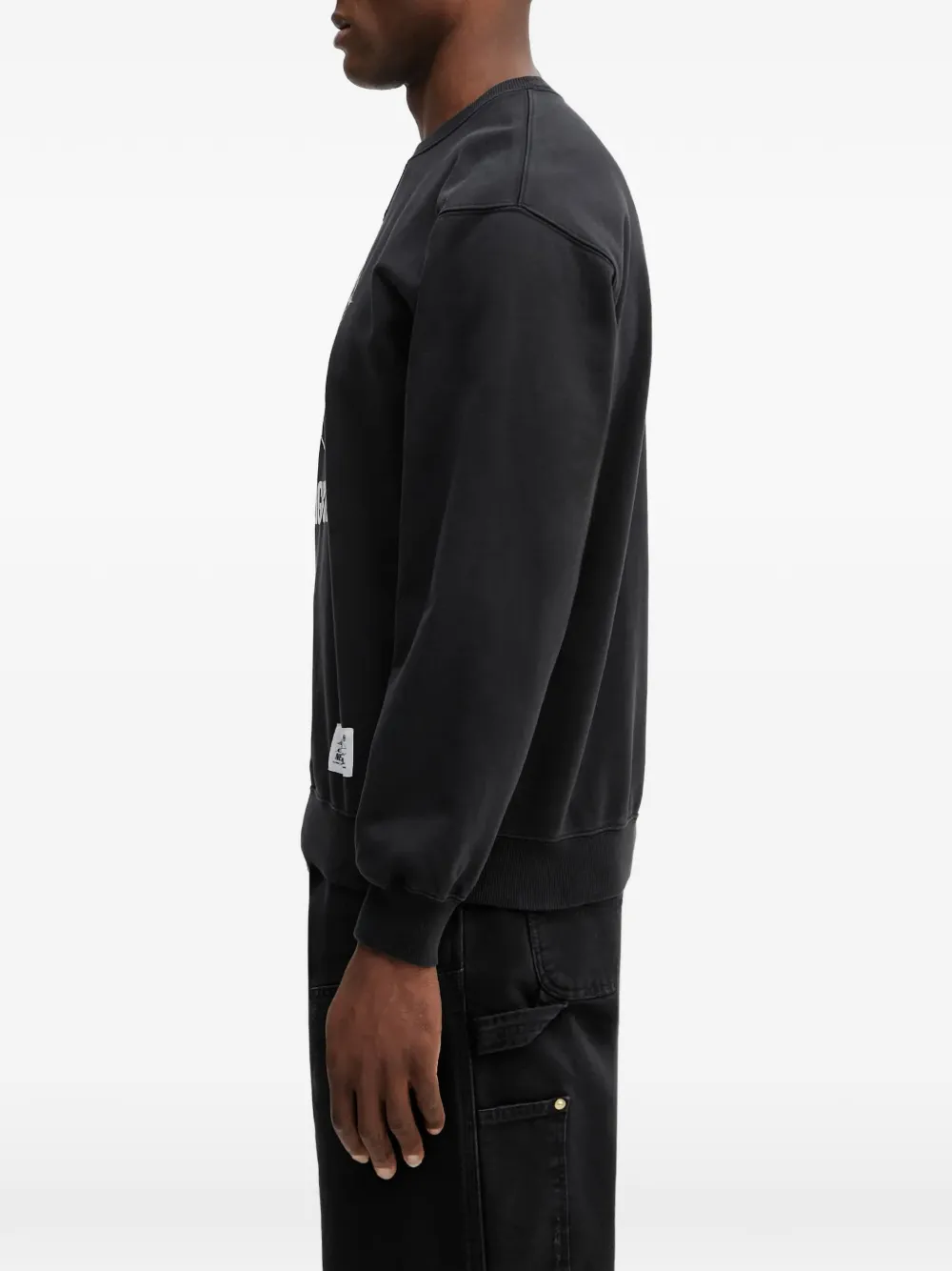 Neighborhood Sweater met ronde hals Zwart