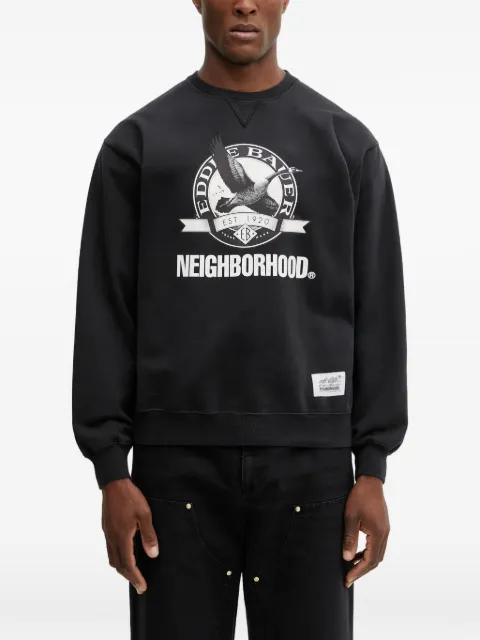 Neighborhood graphic crew-neck sweatshirt