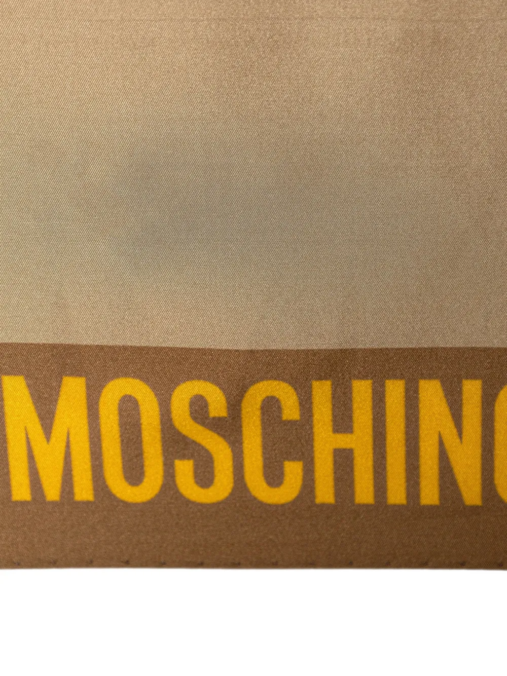  Moschino Silk Shawl Scarf - Neutrals 