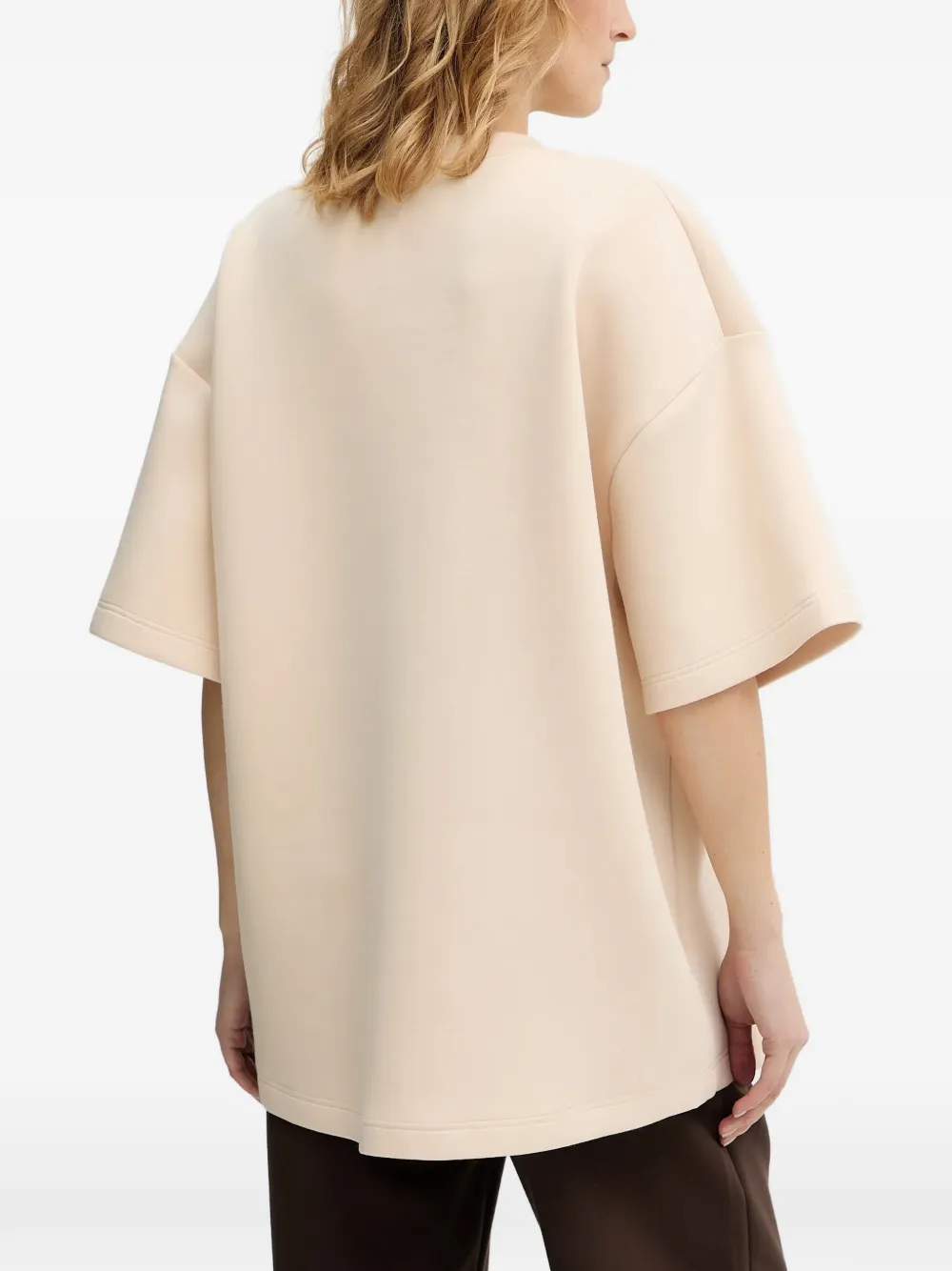 MUNTHE T-shirt met kattenprint Beige