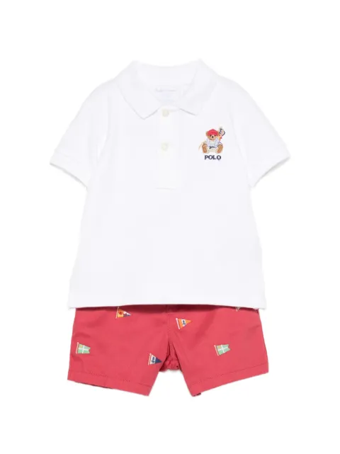 POLO RALPH LAUREN KIDS Conjunto com short estampado
