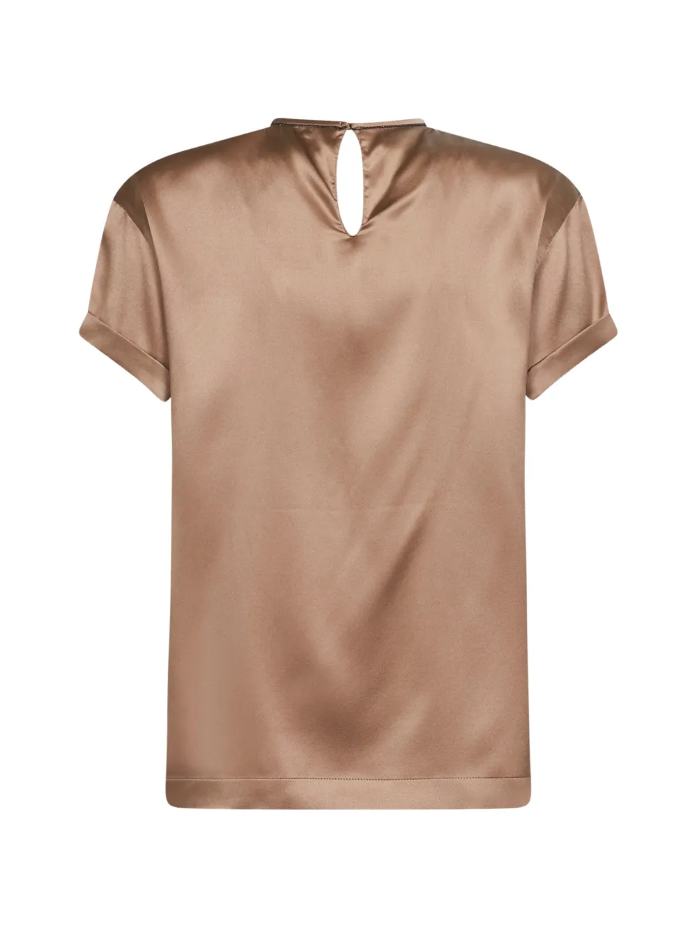 Brunello Cucinelli Monili T-shirt met korte mouwen Beige
