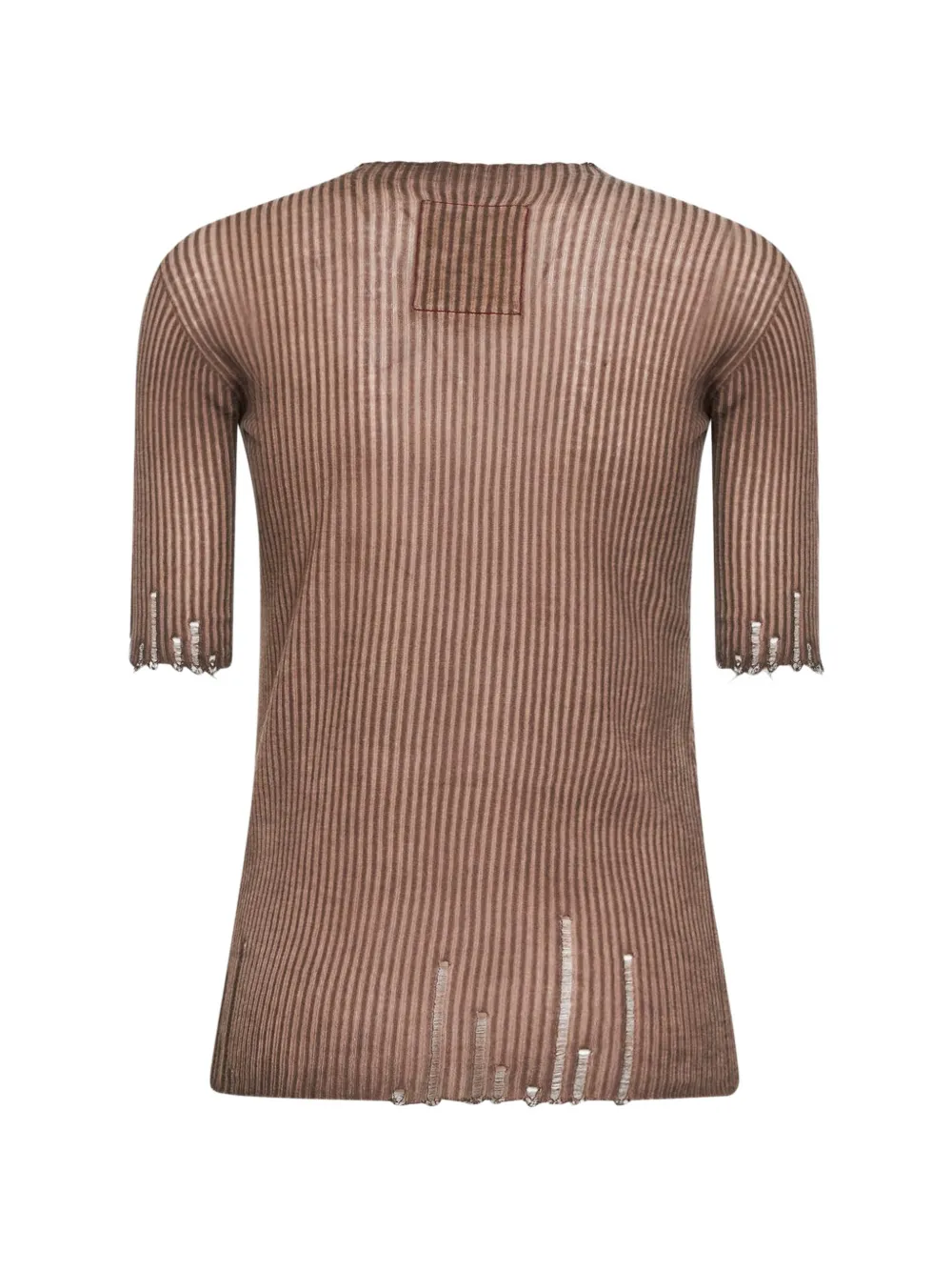 Uma Wang Blouse met gewelfde afwerking Bruin