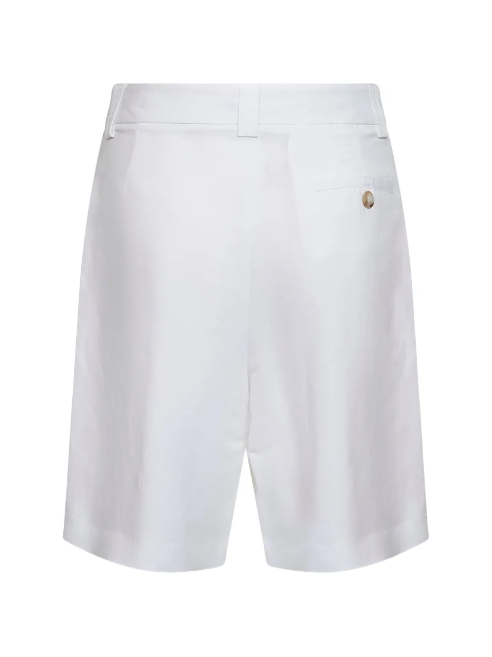 Blanca Vita Geplooide shorts Wit