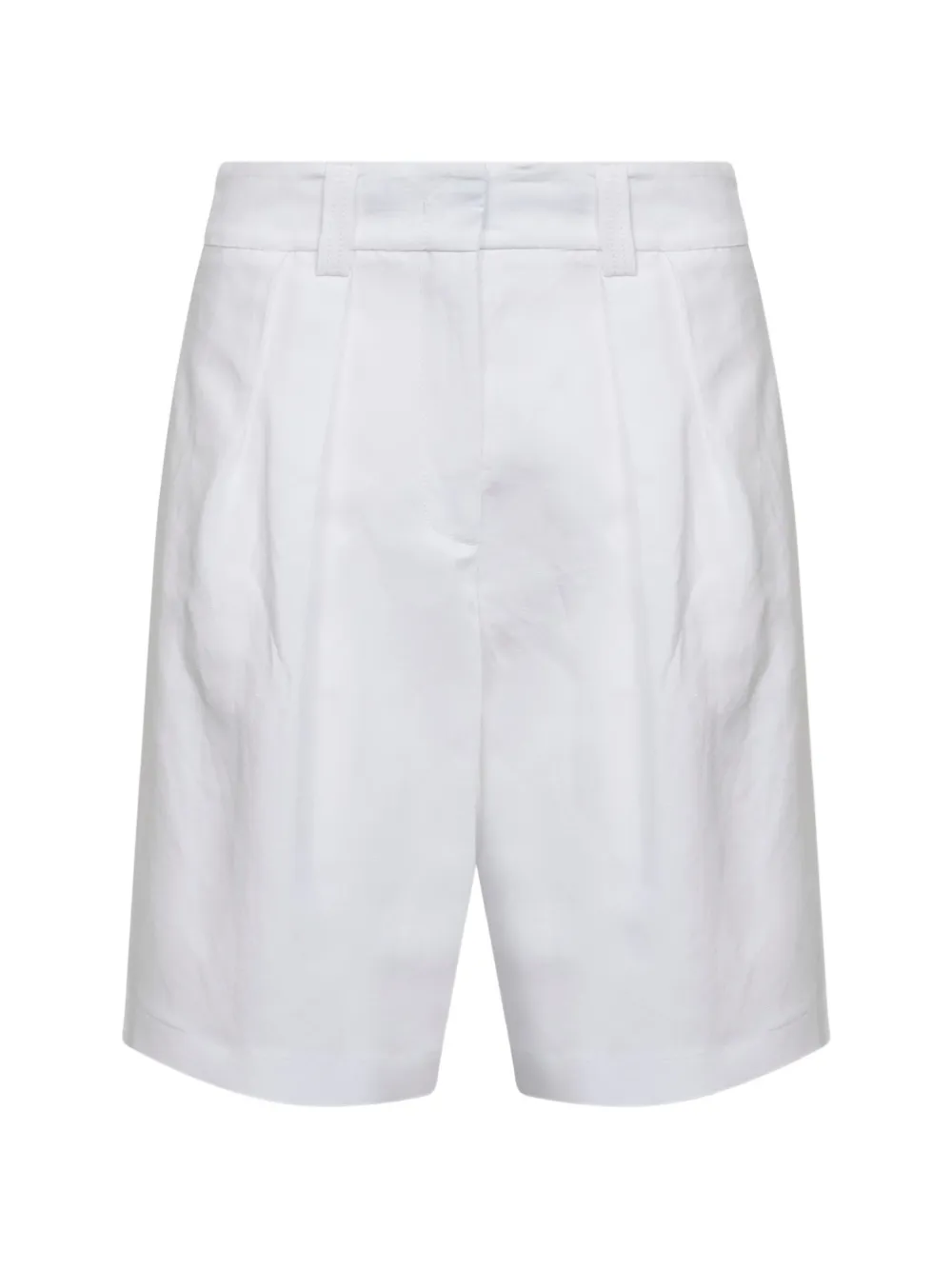 Blanca Vita double-pleat shorts - Bianco