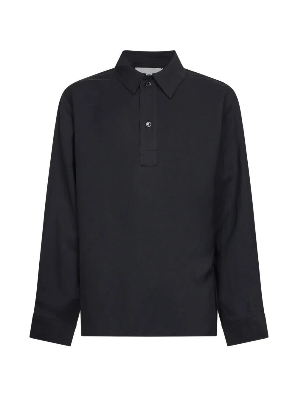 Studio Nicholson long-sleeved polo shirt - Nero