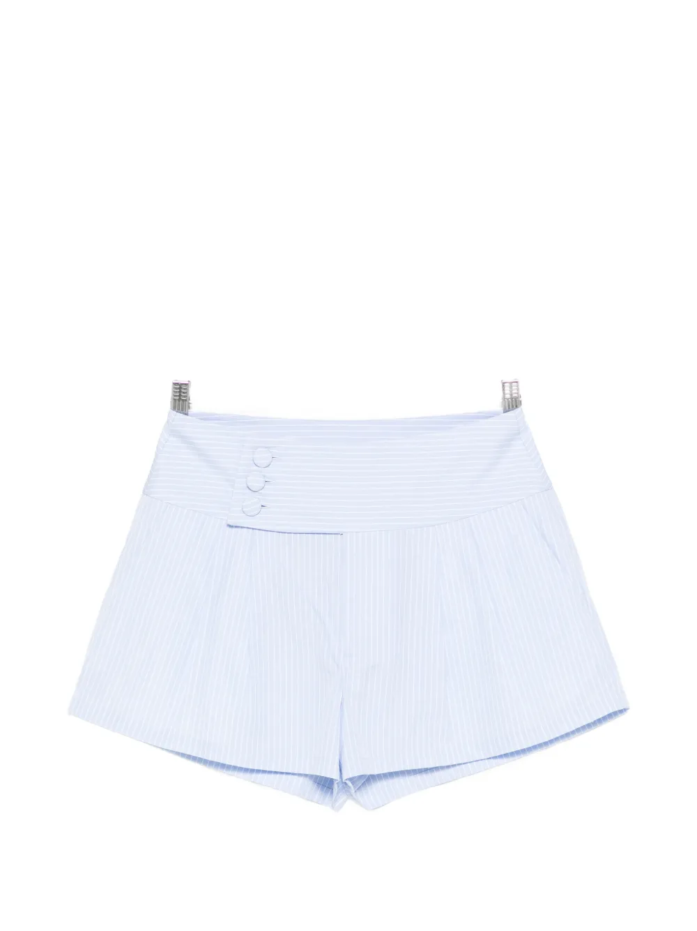 FRAME button striped shorts - Blu
