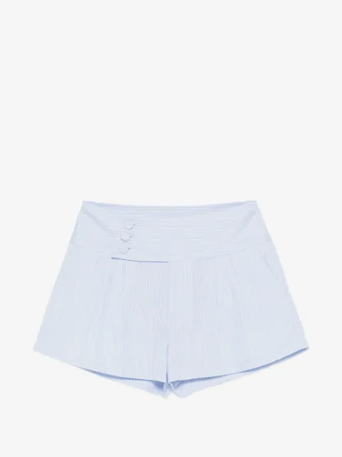 FRAME button striped shorts