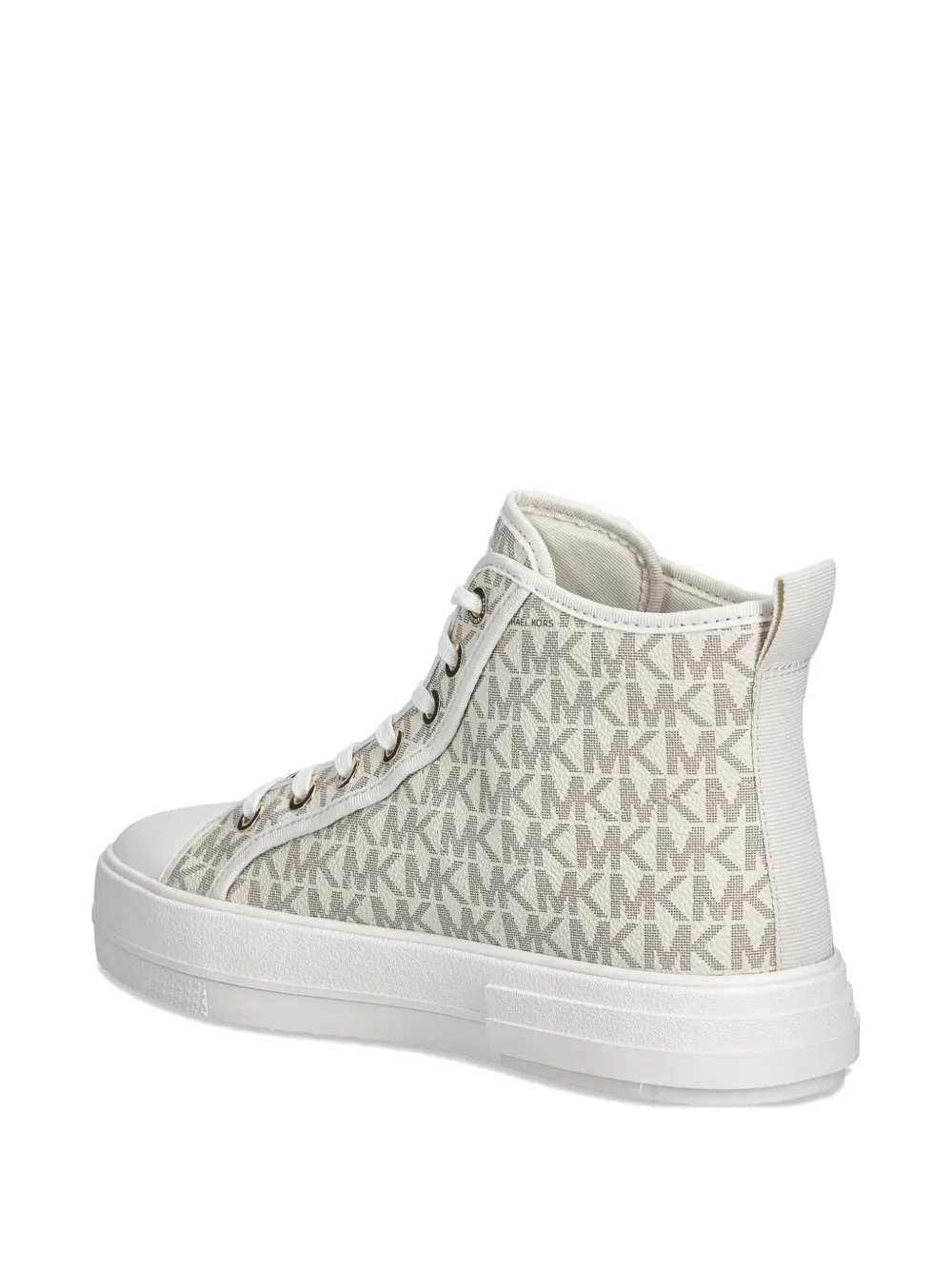 Michael Kors Evy high-top sneakers met monogram Beige
