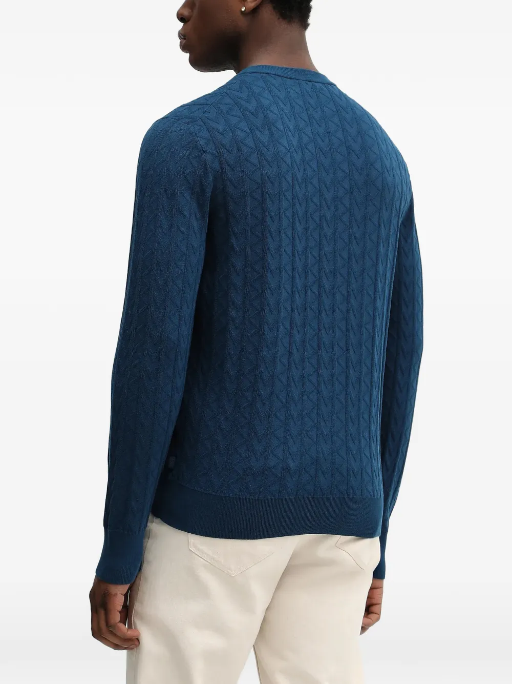 logo-jacquard jumper