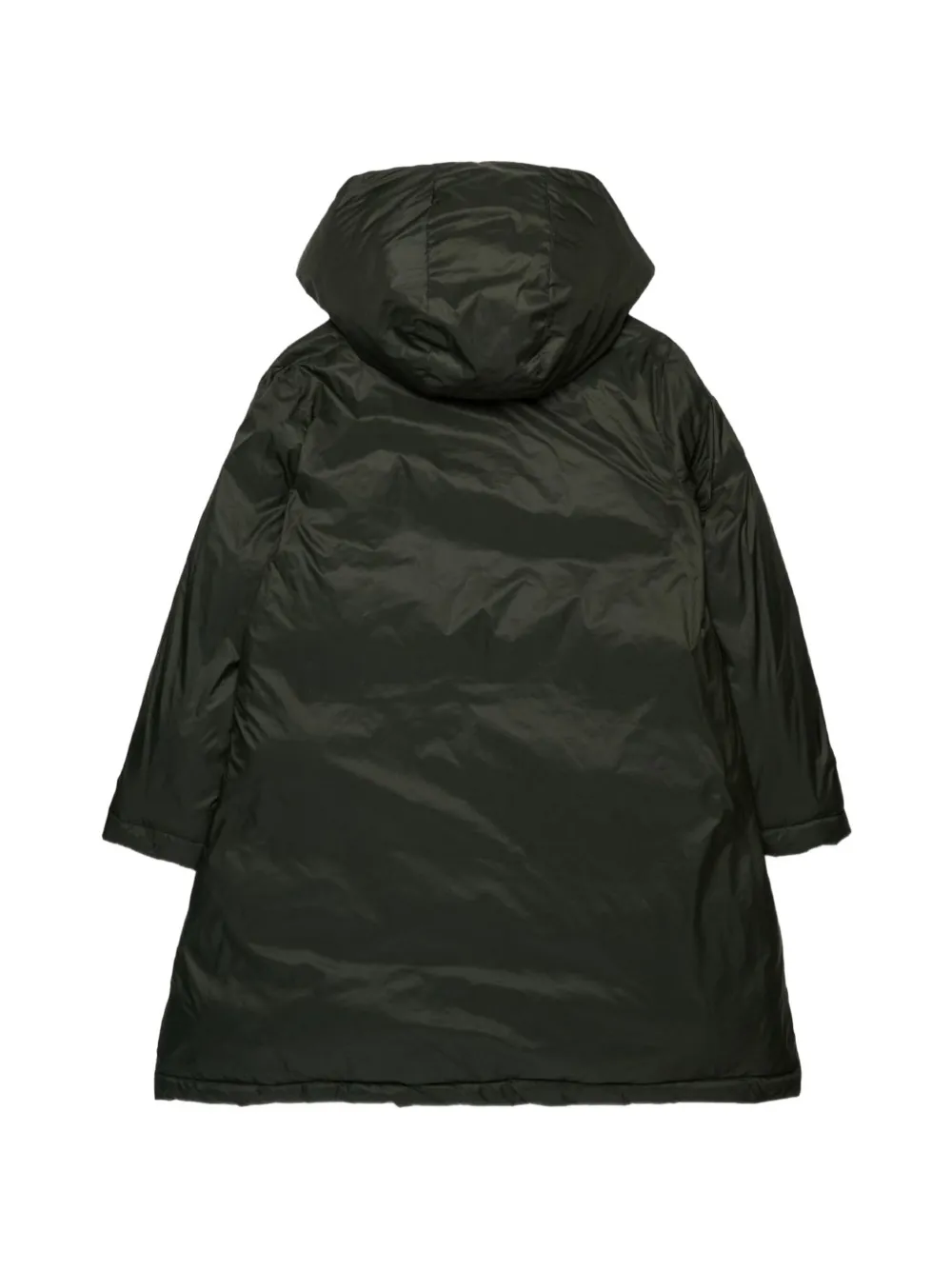 Marni Kids Gewatteerde jas met capuchon en rits Groen
