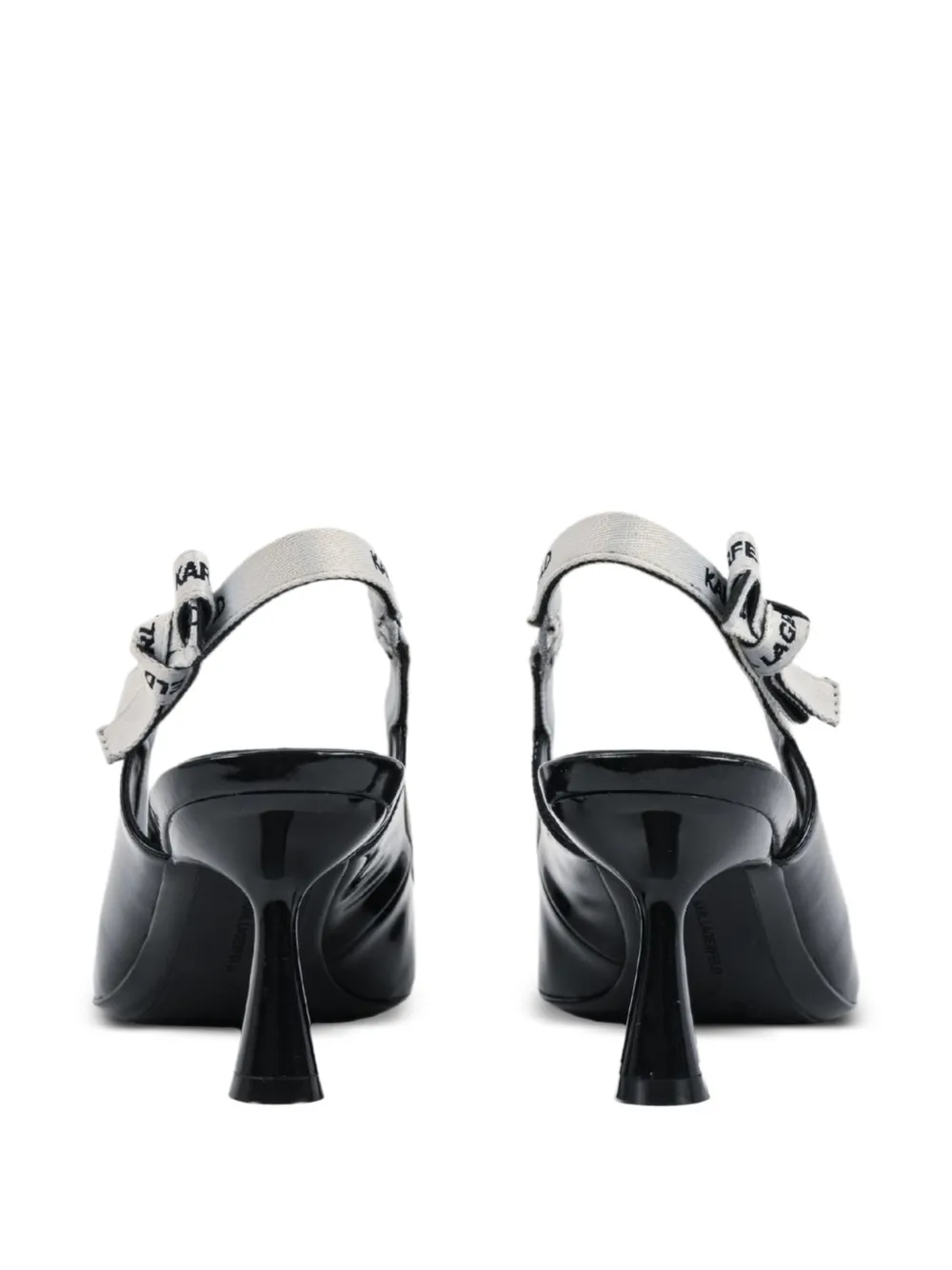 Karl Lagerfeld Panache slingback pumps met hak Zwart