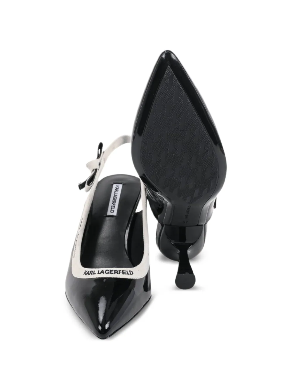 Karl Lagerfeld Panache slingback pumps met hak Zwart