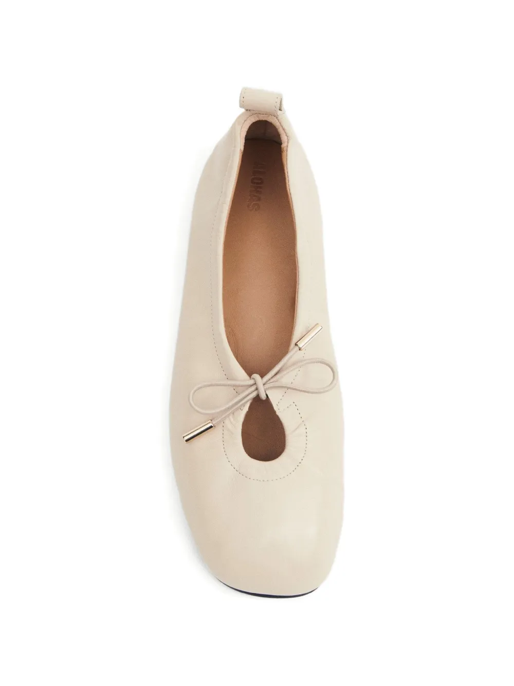 ALOHAS Rosalind ballerina's met strik Beige