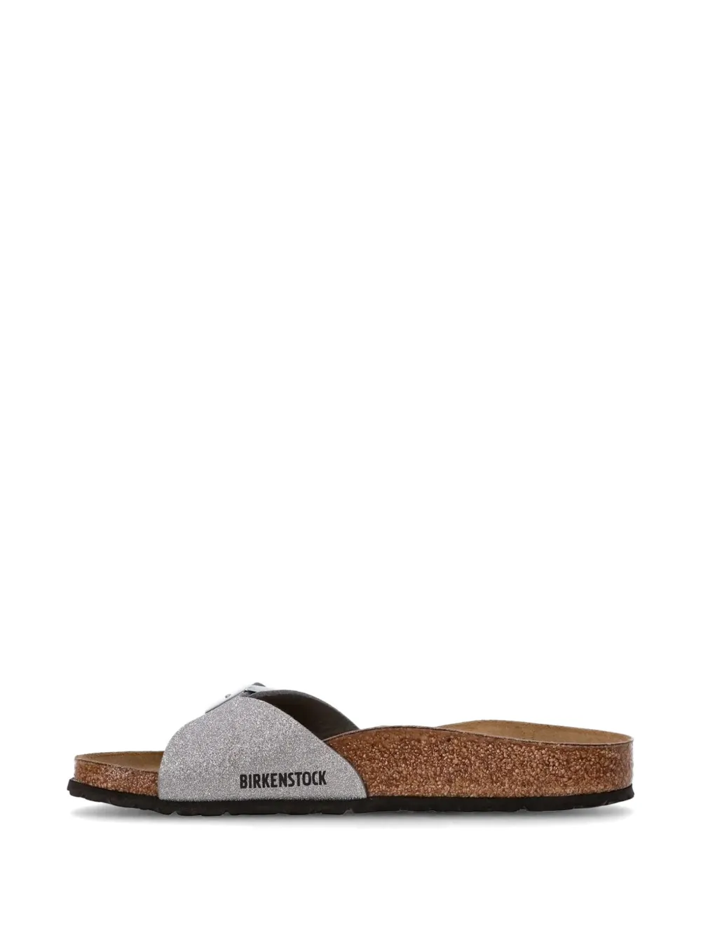 Birkenstock Madrid BS slippers met gesp Zilver