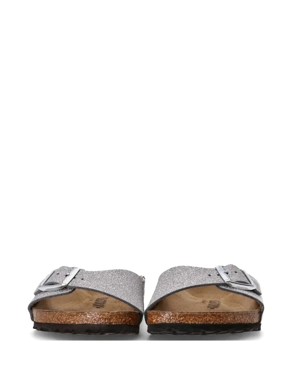 Birkenstock Madrid BS slippers met gesp Zilver