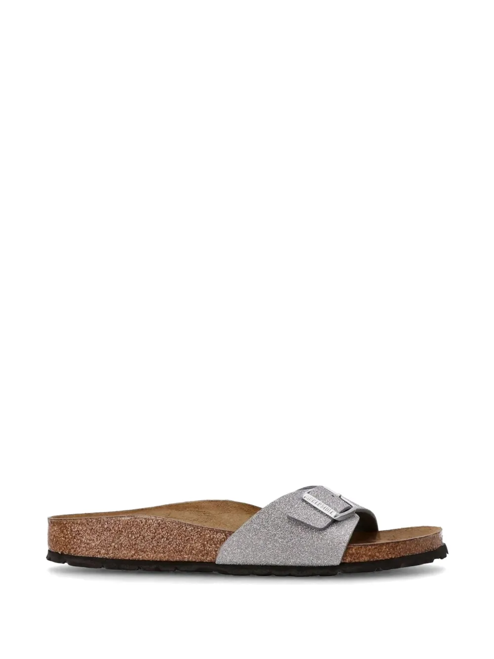 Birkenstock Madrid BS slippers met gesp Zilver